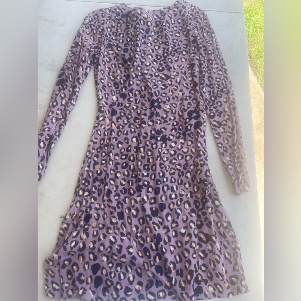 Lavender print dress. Size 2